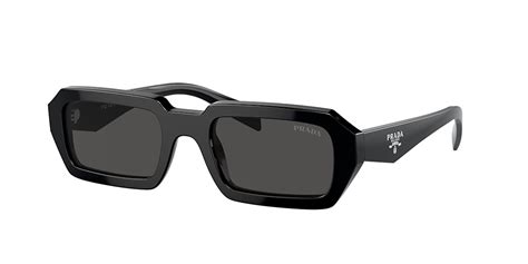 Prada PR A12SF 54 Dark Grey & Black Sunglasses .